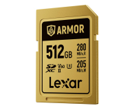 Lexar 512GB SDXC ARMOR Gold UHS-II U3 V60 IP68 Stainless Steel - 1329313 - zdjęcie 2